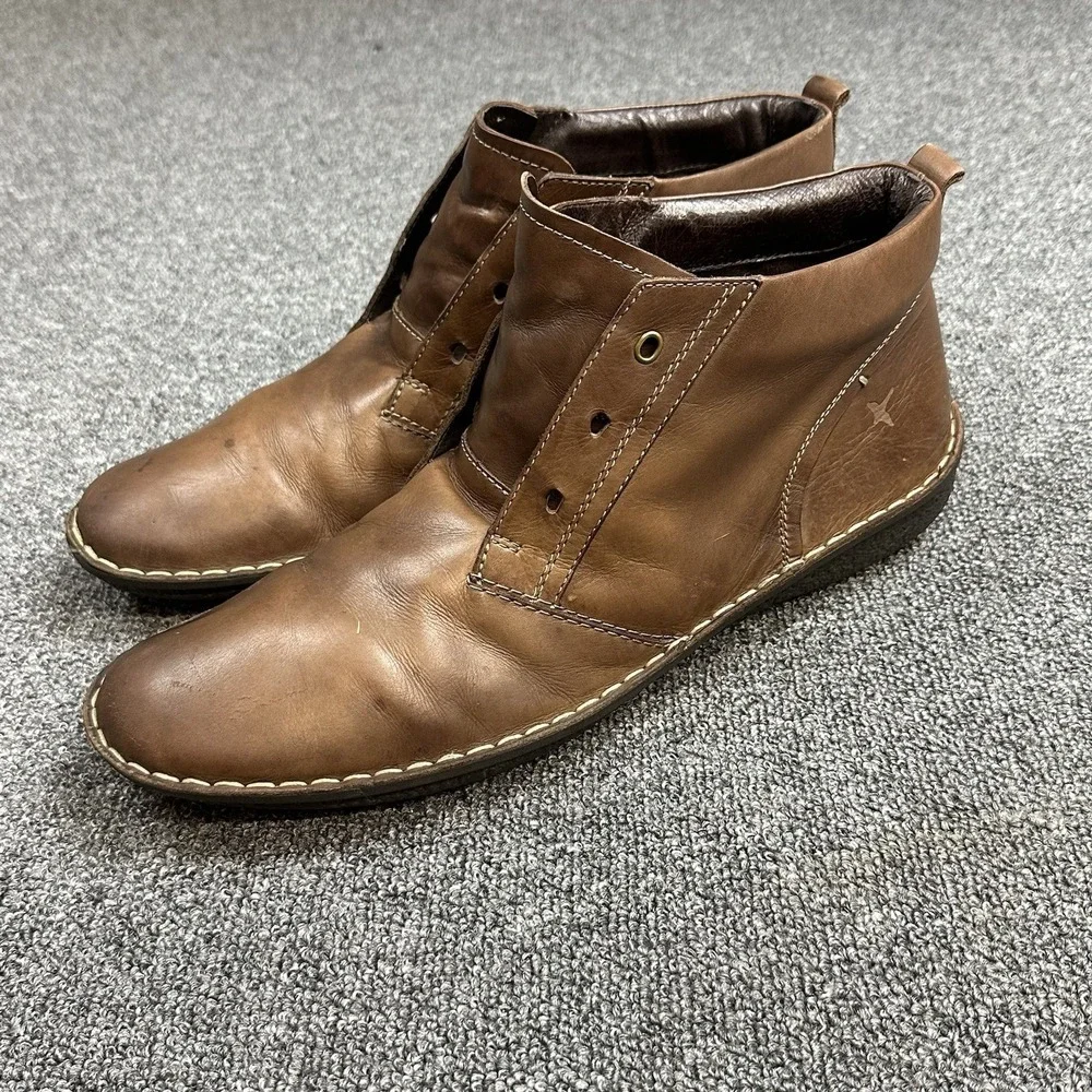 PIKOLINOS Men's 'Chile' Chukka Boot Brown Tan Leather Lace Up Office Sz 12 Eu 46